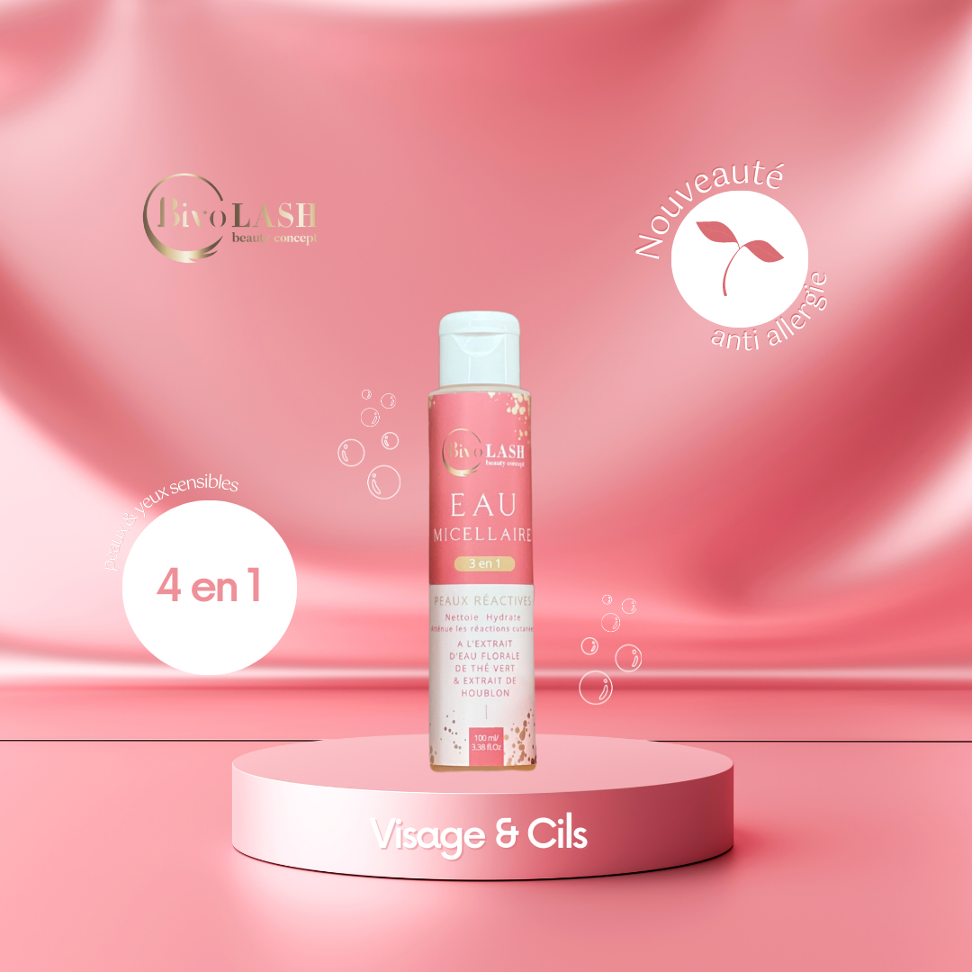 eau micellaire bivolash peaux reactives nettoyant cils