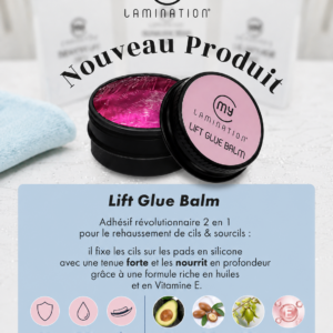 Lift Glue Balm My Lamination, adhésif professionnel pour rehaussement de cils et Brow Lift