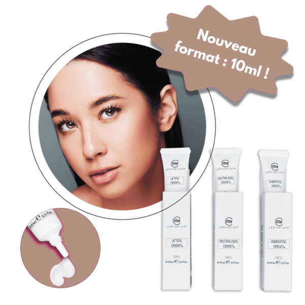Lifting cream + 10ml / Neutralising cream + 10ml / Hydrating serum + 10ml