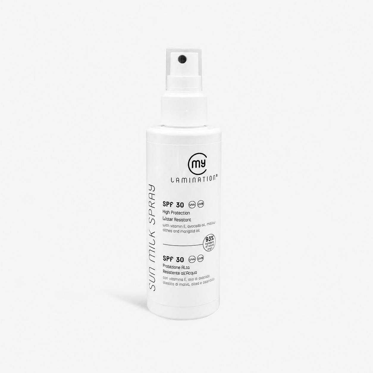 Spray Solaire SPF30 – Lait Solaire Haute Protection Peaux Sensibles My Lamination