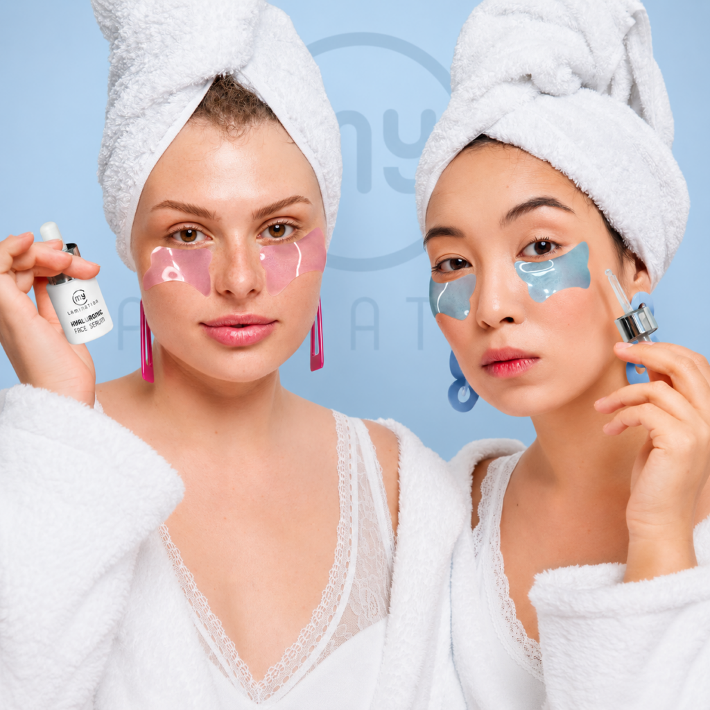 Les Eye Patch réutilisables peuvent aussi être utilisés dans une routine skincare à domicile.
Grâce à leur silicone haute qualité, ils optimisent l’efficacité des sérums et crèmes contour des yeux en maintenant les actifs directement au contact de la peau.