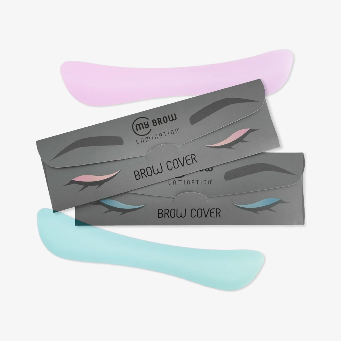 Brow Cover Silicone Réutilisable Bleu – Patch Professionnel pour Brow Lamination – Image 2