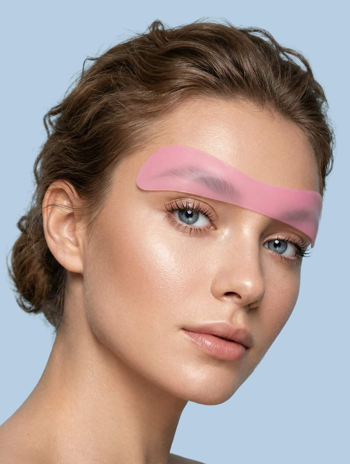 Brow Cover Silicone Réutilisable Bleu – Patch Professionnel pour Brow Lamination – Image 3