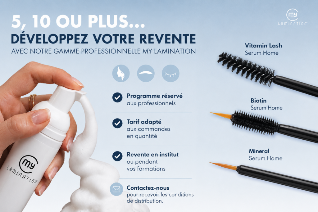 My Lamination® propose des achats en lot spécialement pensés pour les professionnels de la beauté.